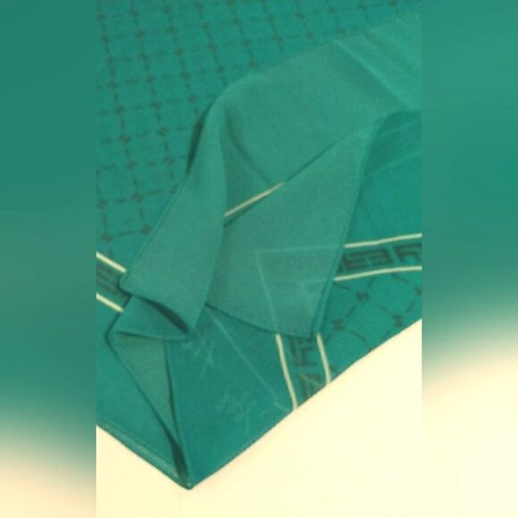 Effy Hematian Turquoise Long Scarf Vintage - Picture 8 of 11